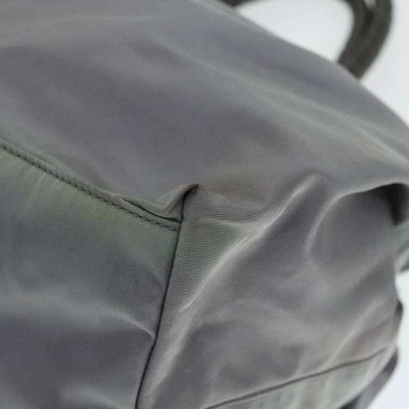 PRADA Hand Bag Nylon 2way Silver Gray Auth 89250 - Picture 16 of 16